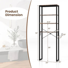 Load image into Gallery viewer, 4-Tier Wooden Over-the-Toilet Storage Shelf

