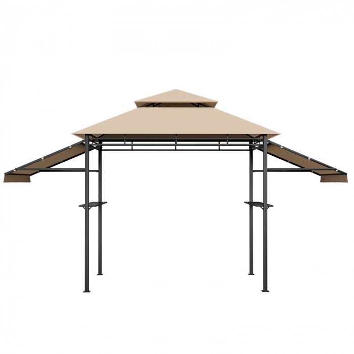 Outdoor Gazebo 13.5 x 4ft Double Tier Canopy Barbeque Shelter Tent