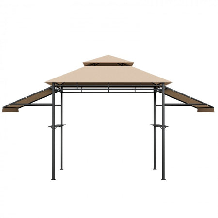 Outdoor Gazebo 13.5 x 4ft Double Tier Canopy Barbeque Shelter Tent