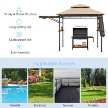 Load image into Gallery viewer, Outdoor Gazebo 13.5 x 4ft Double Tier Canopy Barbeque Shelter Tent
