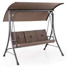 Charger l&#39;image dans la galerie, Costway Outdoor Swing with Canopy - Adjustable Sunshade, Suitable for Porch, Patio, and Garden
