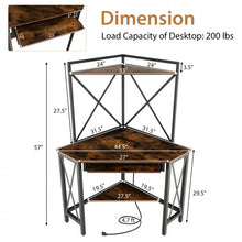 Load image into Gallery viewer, L-Shaped Multifunctional Office Desk with Keyboard Tray and Storage
