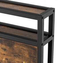 Load image into Gallery viewer, Vintage Bed Frame with Headboard Storage and Built-in Charging Ports
