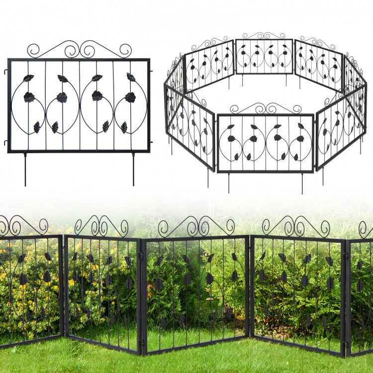 Decorative Metal Panel Fence for Outdoor Garden