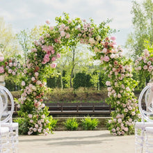 Load image into Gallery viewer, Outdoor Garden Black Metal Decorative Arch Pergola Plant Trellis - Ideal for Climbing Plants
