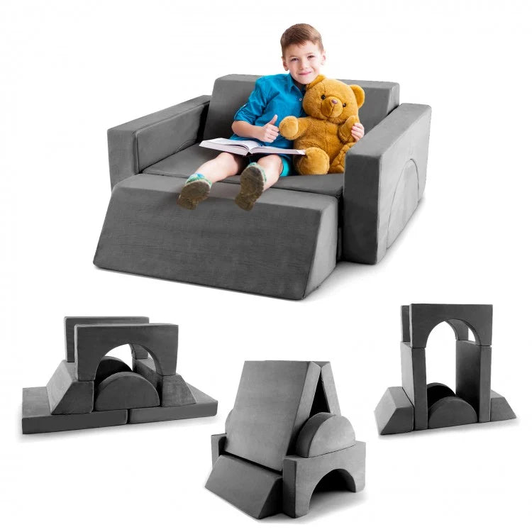 Removable Gaming Kids Couch Set 8 Pcs