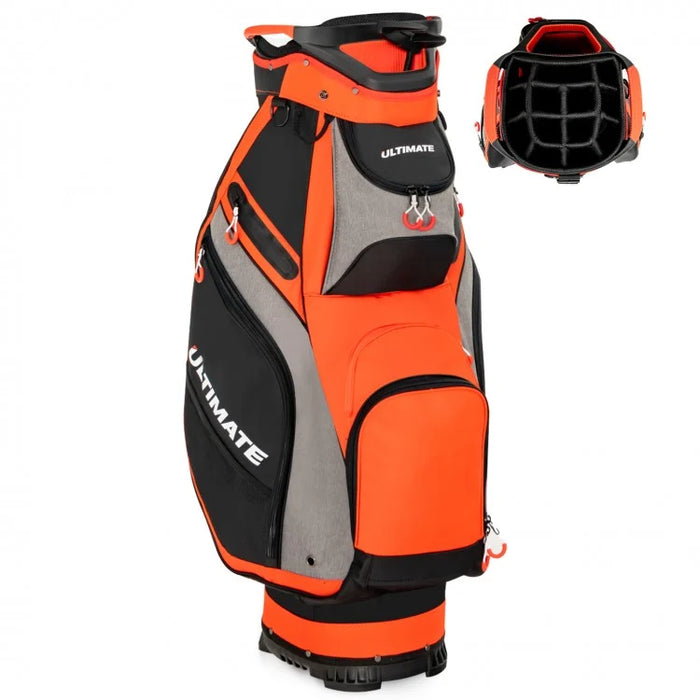10.5 Inch 14-Way Divider Golf Bag with Oversized Capacity and Rain Cover