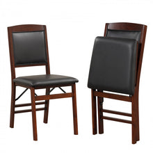 Load image into Gallery viewer, Modern Minimalist Folding Dining Chair Set with Padded Seat and Backrest
