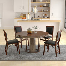 Load image into Gallery viewer, Modern Minimalist Folding Dining Chair Set with Padded Seat and Backrest
