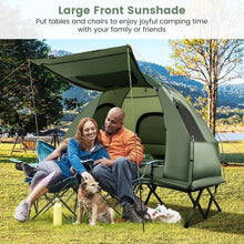 Load image into Gallery viewer, Costway Outdoor Folding Tent for Two with Inflatable Mattress and Sleeping Bag - Suitable for Camping and Travel
