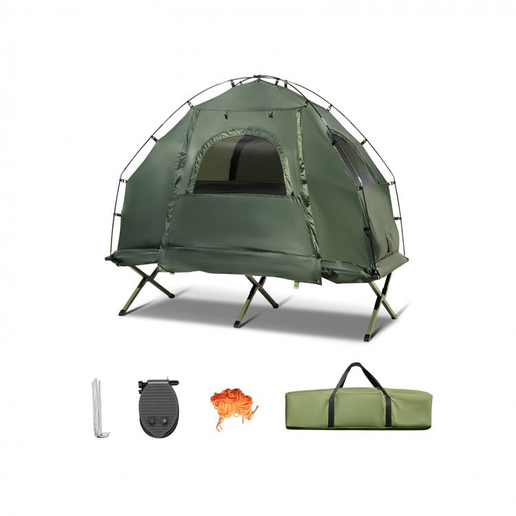 Outdoor Portable Camping Folding Tent with Inflatable Mattress