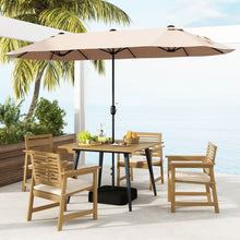 Load image into Gallery viewer, Outdoor Square Dining Table with Metal Legs - Suitable for Backyard, Patio, and Garden
