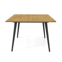 Load image into Gallery viewer, Outdoor Square Dining Table with Metal Legs - Suitable for Backyard, Patio, and Garden

