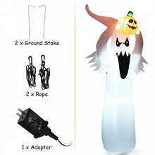 Load image into Gallery viewer, 2024 Halloween Inflatable Ghost with Pumpkin LED Lights - Suitable for Haunted House Parties
