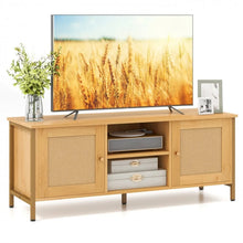 Load image into Gallery viewer, Bohemian Style TV Stand for Living Room, Fits Up to 55-Inch TV
