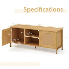 Load image into Gallery viewer, Bohemian Style TV Stand for Living Room, Fits Up to 55-Inch TV
