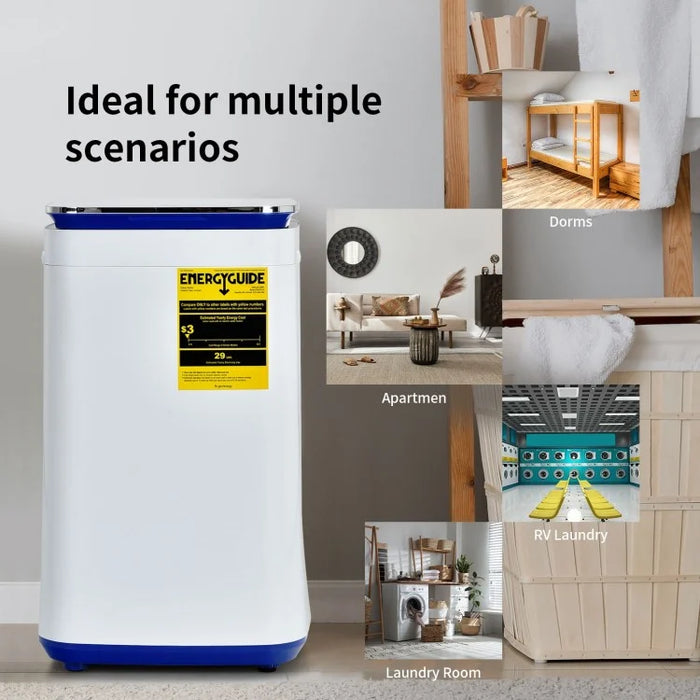Costway 7.7 lbs Portable Full-Automatic Washing Machine