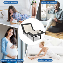 Load image into Gallery viewer, Adjustable Electric Massage Bed Frame with USB and Nightlight
