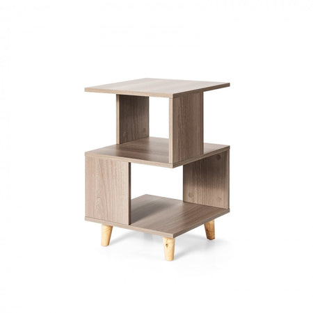 Modern Simple Solid Wood Nightstand Set of 2 for Bedroom