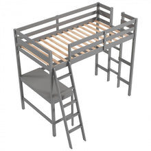 Load image into Gallery viewer, Multifunctional Loft Bed with Desk and Stairs
