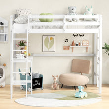 Load image into Gallery viewer, Multifunctional Loft Bed with Desk and Stairs
