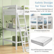 Load image into Gallery viewer, Multifunctional Loft Bed with Desk and Stairs
