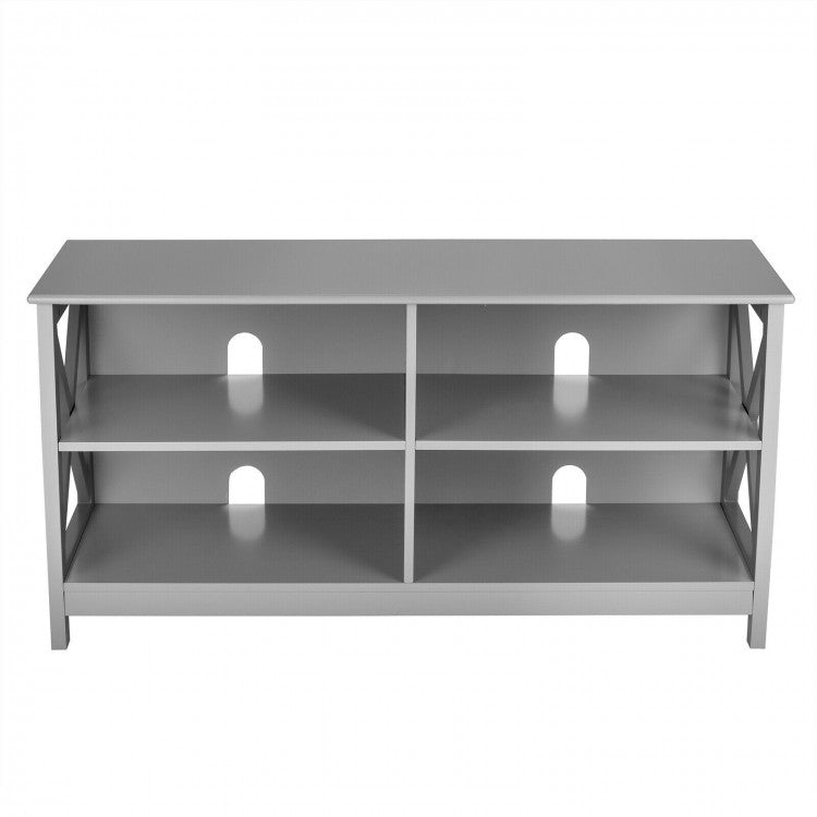 4-Compartment Open TV Stand for 55-inch TVs - Suitable for Living Room