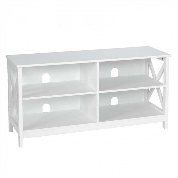 4-Compartment Open TV Stand for 55-inch TVs - Suitable for Living Room