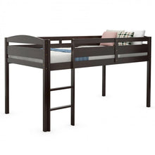 Load image into Gallery viewer, Modern Minimalist Bedroom Loft Bed with Guardrail and Ladder
