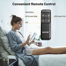 Load image into Gallery viewer, Black Adjustable Electric Bed Frame with Wireless Remote Control
