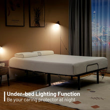 Load image into Gallery viewer, Black Adjustable Electric Bed Frame with Wireless Remote Control

