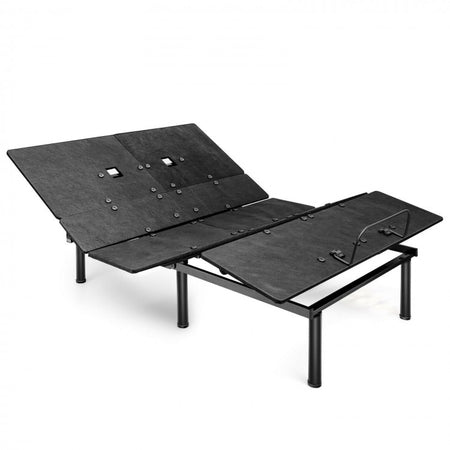 Black Adjustable Electric Bed Frame with Wireless Remote Control