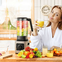 Load image into Gallery viewer, 1500W 5-Speed Countertop Smoothie Blender with 5 Presets and 68oz Tritan Jar-Silver
