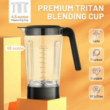 Load image into Gallery viewer, 1500W 5-Speed Countertop Smoothie Blender with 5 Presets and 68oz Tritan Jar-Silver
