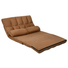 Load image into Gallery viewer, 6-Level Adjustable Indoor Folding Floor Sofa Bed Furniture
