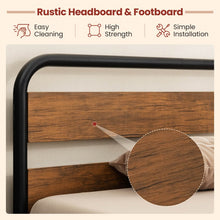 Load image into Gallery viewer, Curved High Headboard Metal Bed Frame
