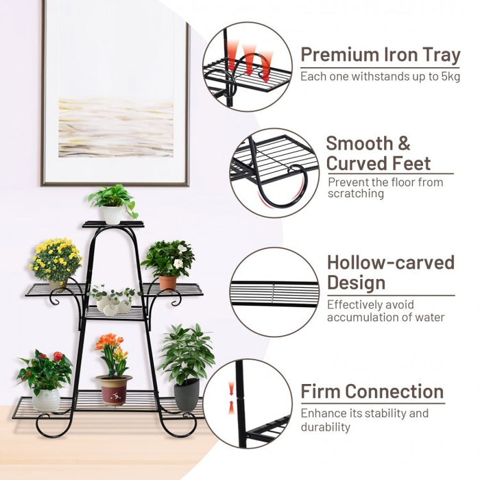 Modern Outdoor 7-Tier Plant Stand Flower Pot Rack