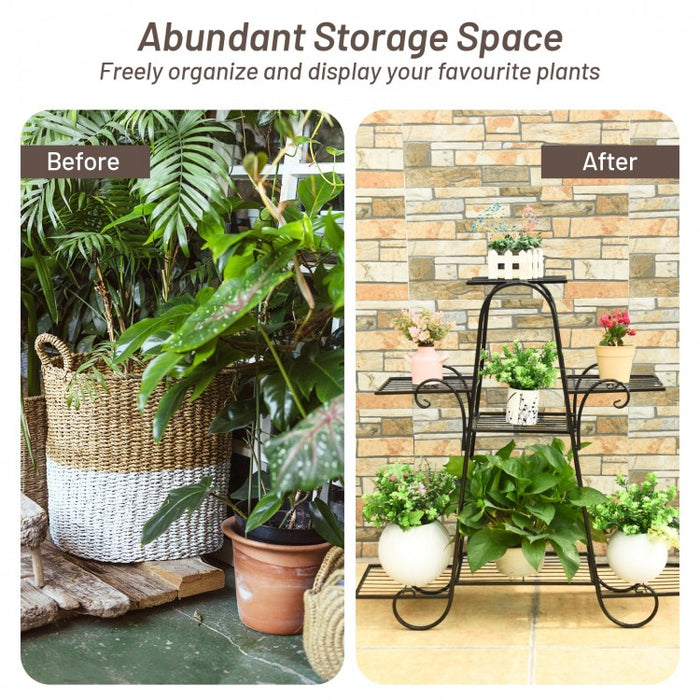 Modern Outdoor 7-Tier Plant Stand Flower Pot Rack