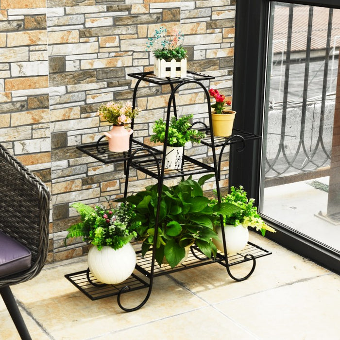 Modern Outdoor 7-Tier Plant Stand Flower Pot Rack
