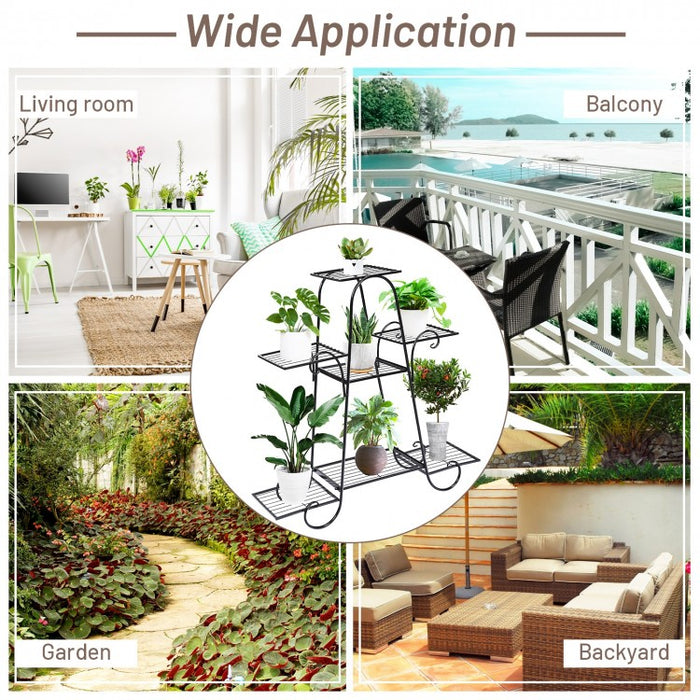 Modern Outdoor 7-Tier Plant Stand Flower Pot Rack