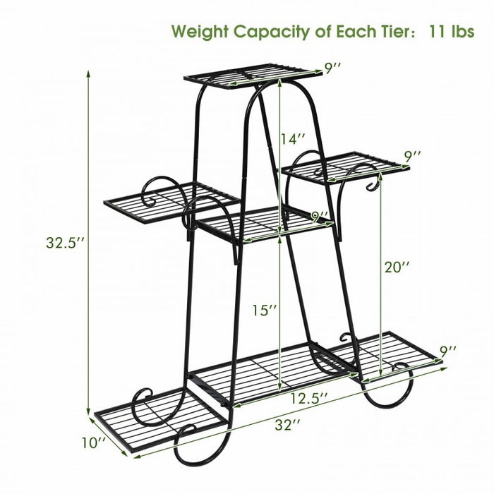 Modern Outdoor 7-Tier Plant Stand Flower Pot Rack