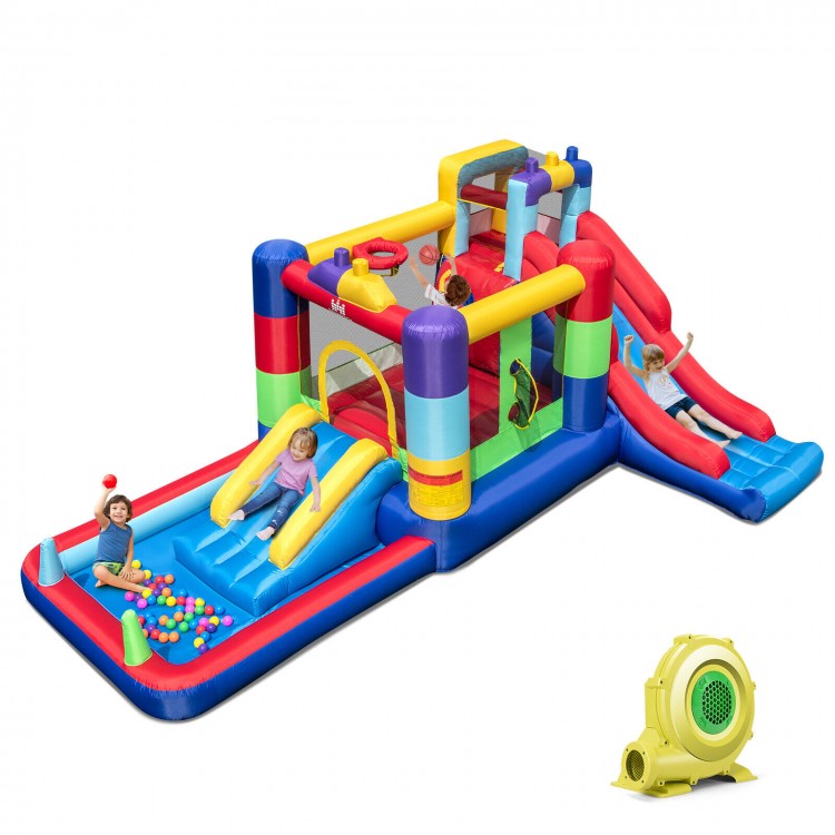 Outdoor Multifunctional Inflatable Children's Bounce House with Blower