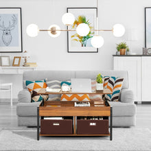 Charger l&#39;image dans la galerie, Industrial Style Lift-Top Coffee Table with Hidden Compartment - Suitable for Living Room, Study, and Office
