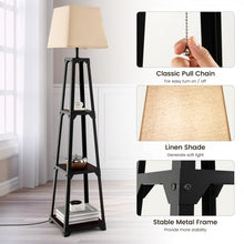 Load image into Gallery viewer, Modern Triangular 3-Tier Illuminated Storage Floor Lamp

