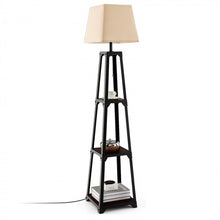 Load image into Gallery viewer, Modern Triangular 3-Tier Illuminated Storage Floor Lamp
