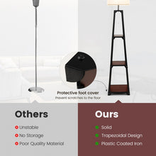 Load image into Gallery viewer, Modern Triangular 3-Tier Illuminated Storage Floor Lamp
