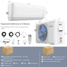Load image into Gallery viewer, 12000 BTU 208-230V Mini Split Air Conditioner with Built-in Remote Control and 24-hour Timer
