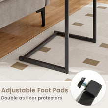 Load image into Gallery viewer, Costway Industrial Style C-Shaped Side Table - Suitable for Living Room, Bedroom, and Study
