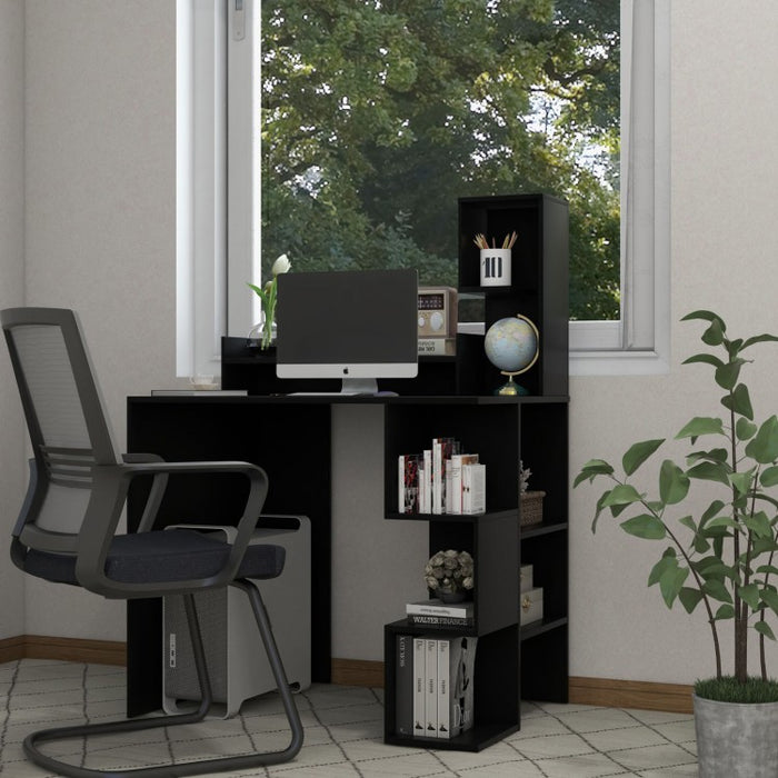Multifunctional Modern Minimalist Office Computer Desk with Storage Shelves