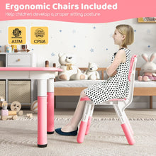 Load image into Gallery viewer, Multi-Functional Graffiti Toddler Table and Chairs Set - 5 Piece Child Furniture
